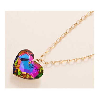 Crystal Heart Pendant Necklace