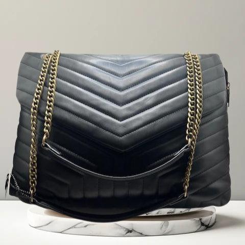 Quilted Handbag - Black