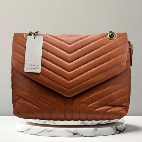 Quilted Handbag - Camel