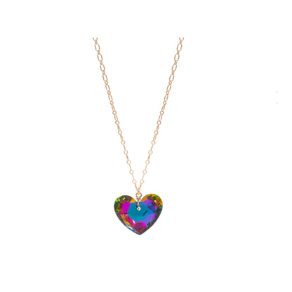 Crystal Heart Pendant Necklace