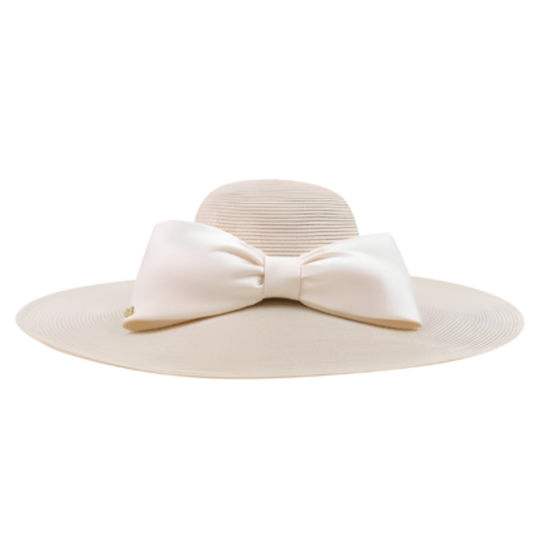 Elegant Wide Brim Hat with Bow