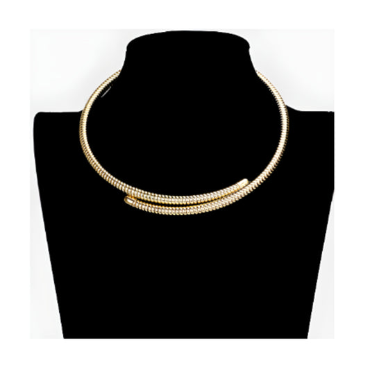 Gold Wrap Choker Necklace