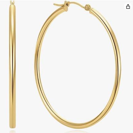 Classic Hoops Thin - Gold